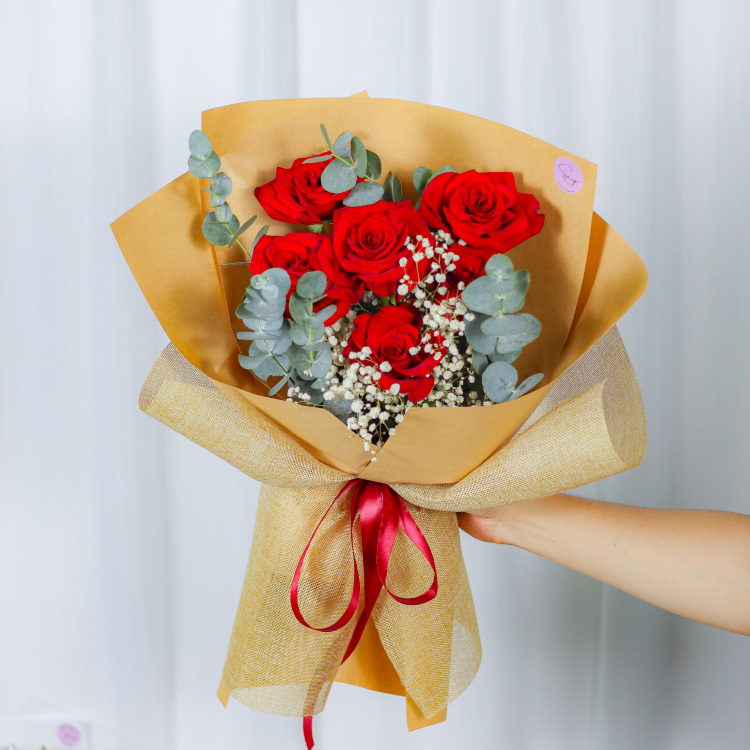 Hồng đỏ giấy bố nâu