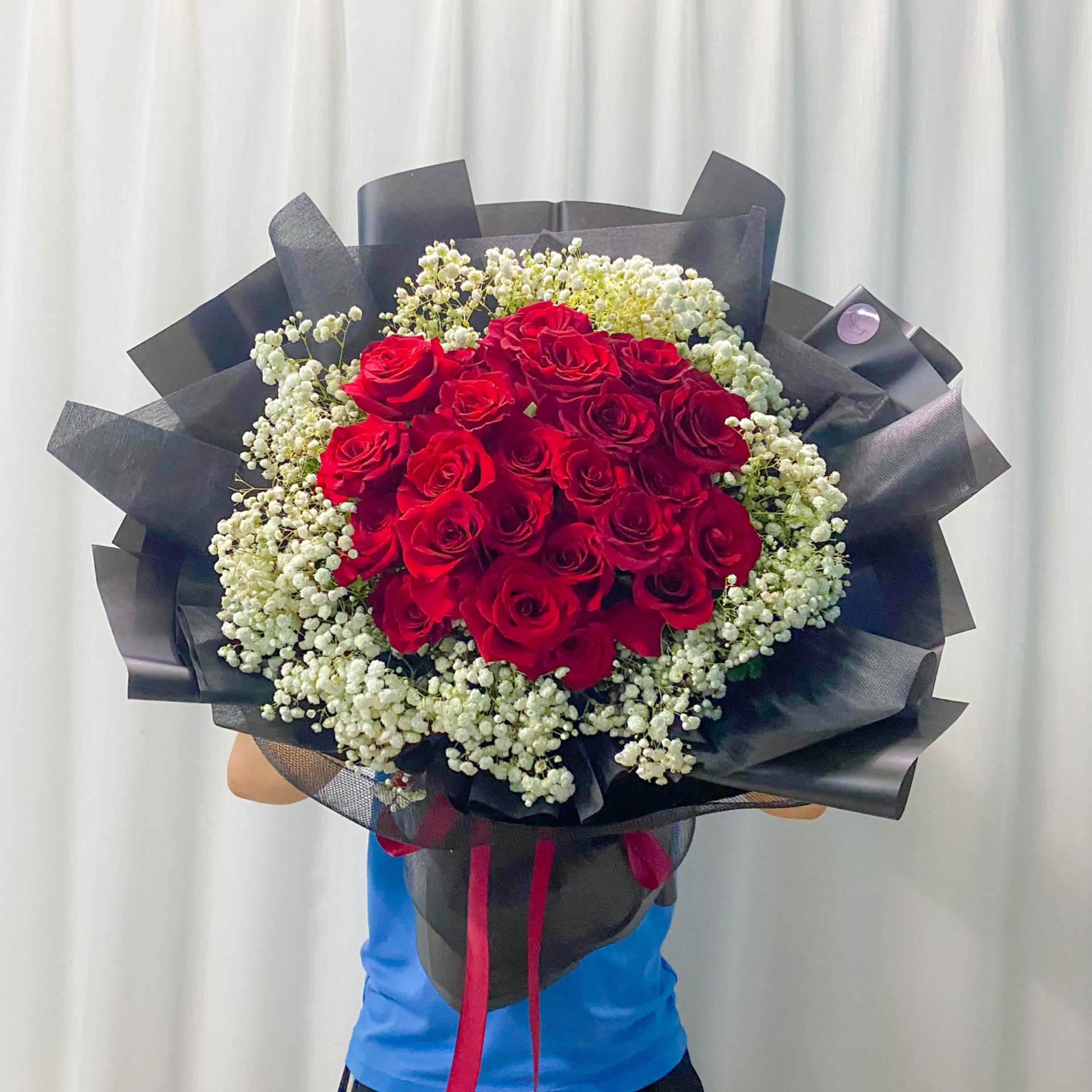 Hồng đỏ mix baby tròn